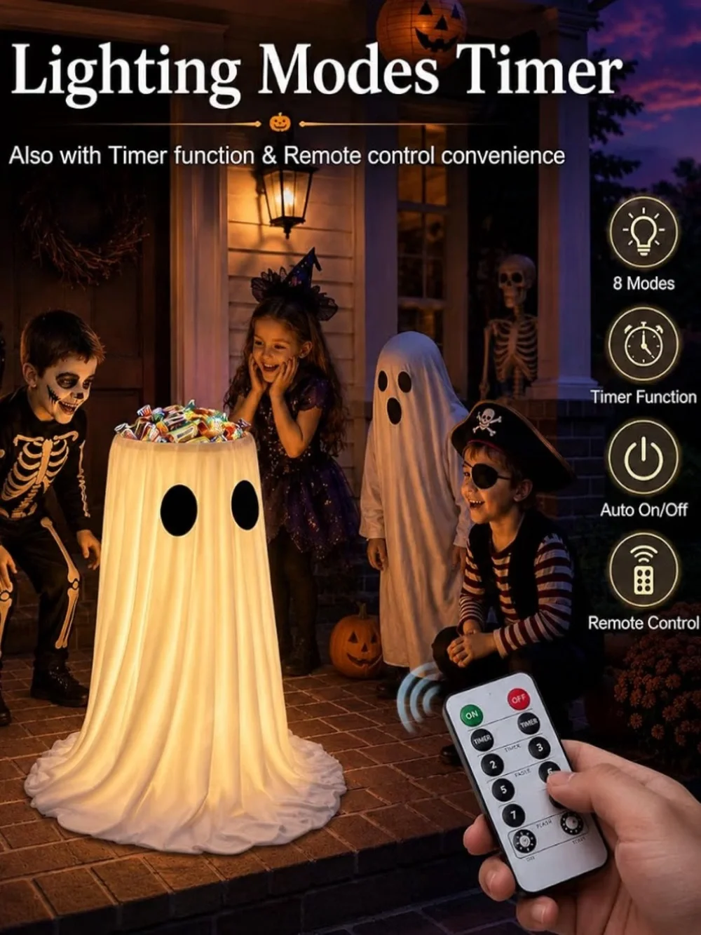 Halloween decorative white